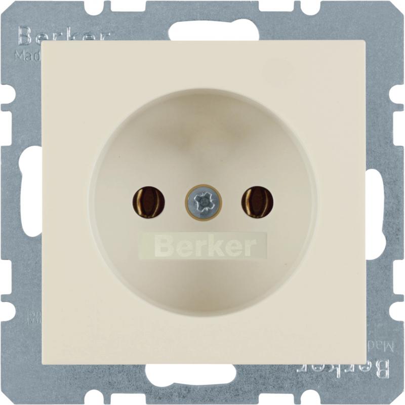 Berker 6167038982 Steckdose ohne SK S.1/B.x weiß glänzend