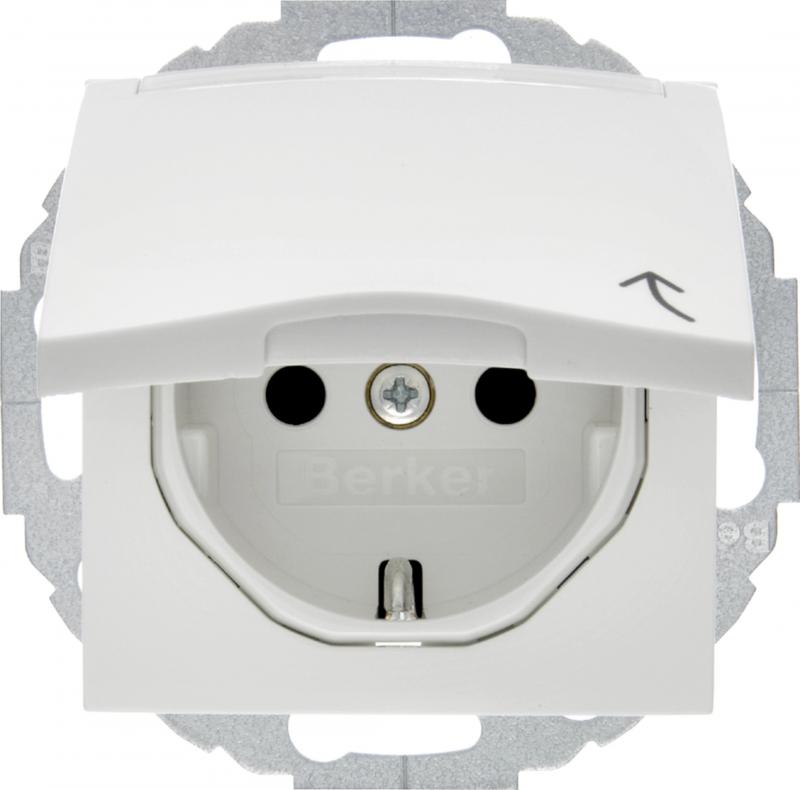 Berker 47468989 Steckd. SCHUKO KD BSF erh BS S.1/B.x pw