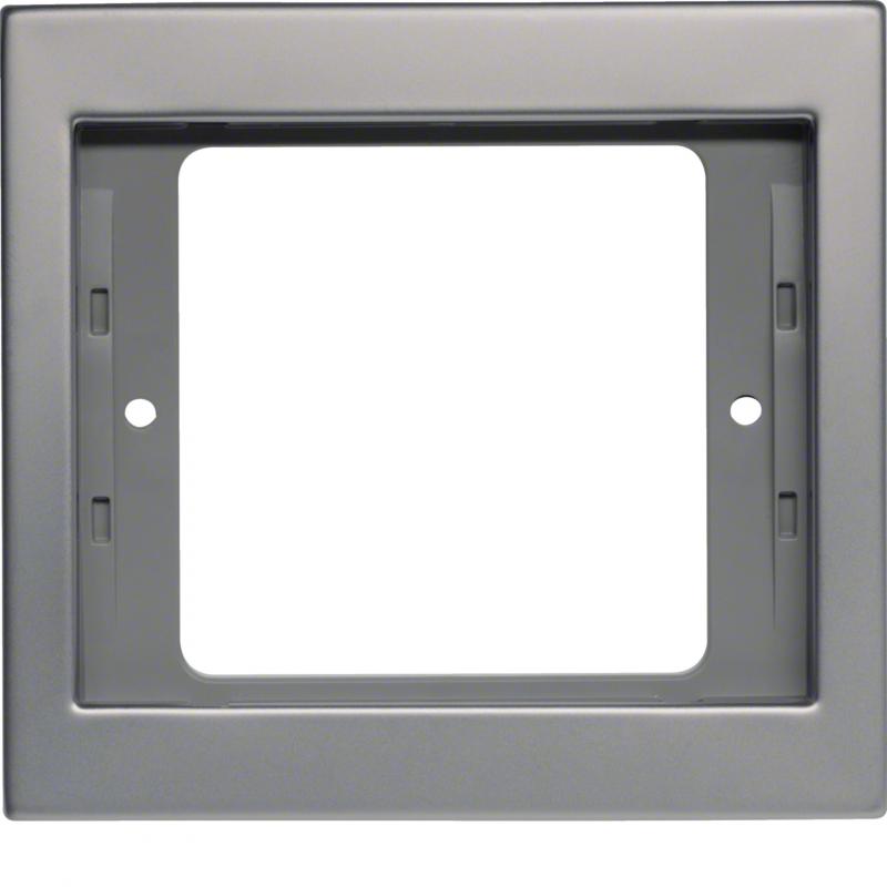 Berker 13137004 Rahmen 1-fach, Serie K.5, Edelstahl, Metall mattiert