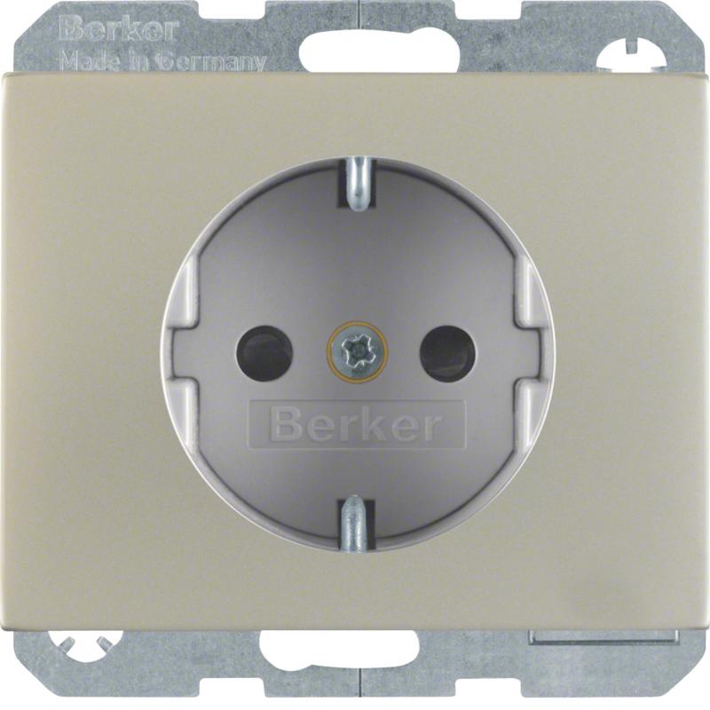 Berker 41357004 Steckdose SCHUKO erh BS K.5 Edelstahl