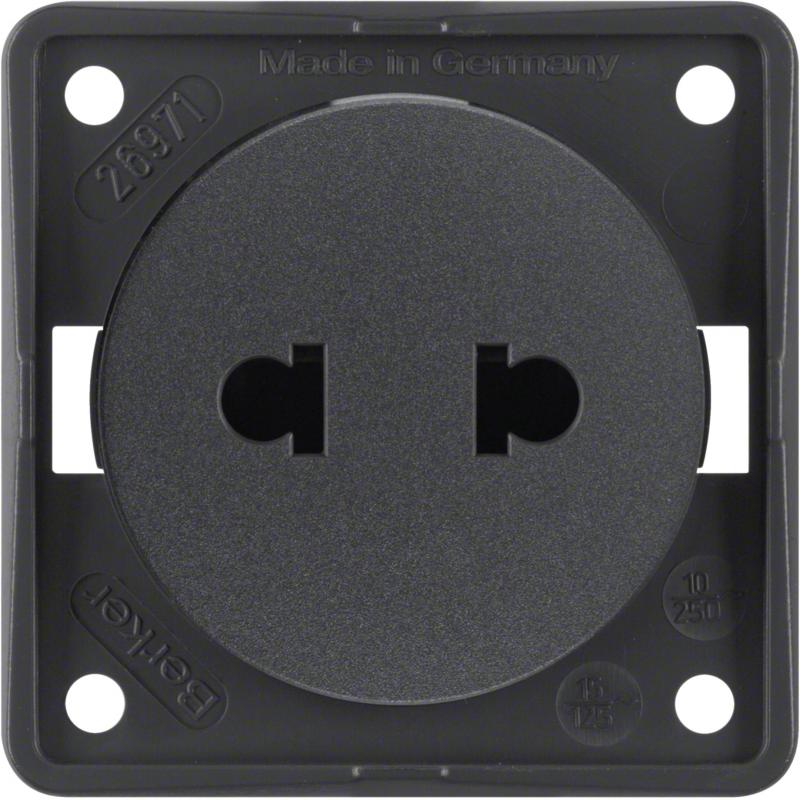 Berker 962572505 Steckdose ohne SK Euro-US Stand ITG anth