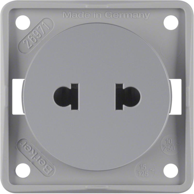 Berker 962572506 Steckdose ohne SK Euro-US Stand ITG grau