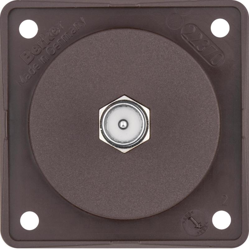 Berker 945812501 Antennen Verbinderdose TV ITG braun matt