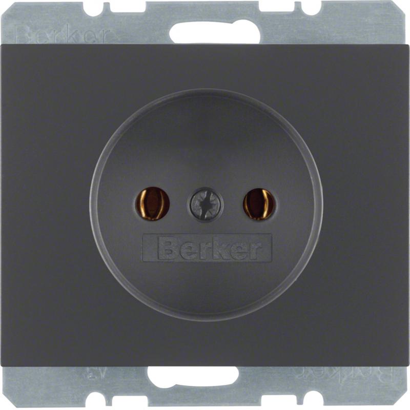 Berker 6167157006 Steckdose ohne SK K.1 anthrazit matt