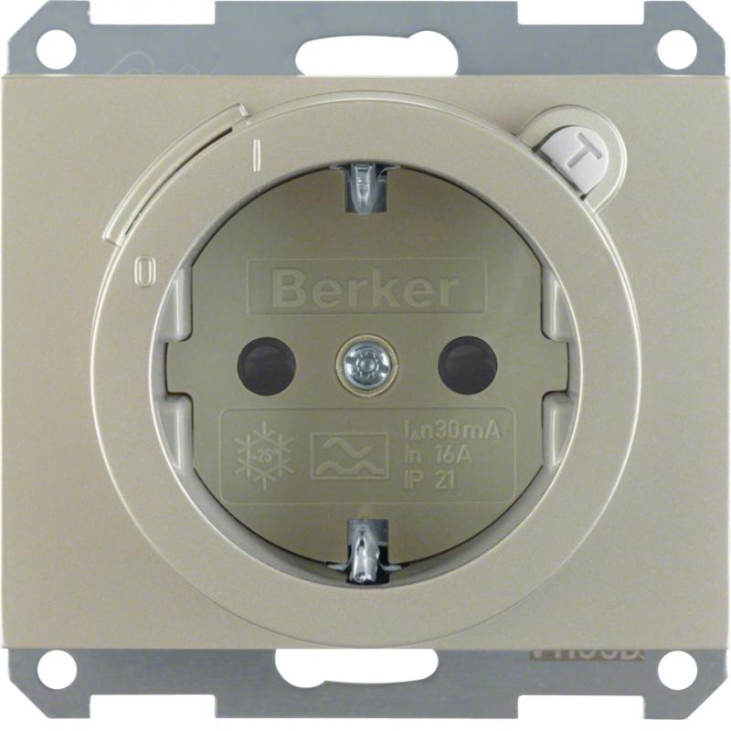 Berker 47087004 Steckdose SCHUKO m FI erh BS K.5 Es