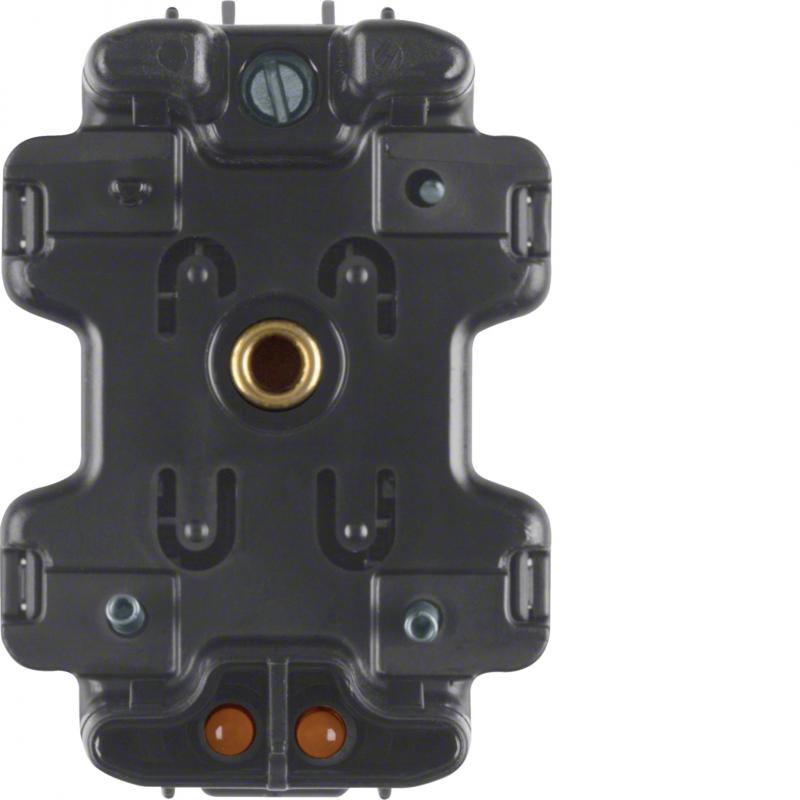 Berker 1680 LED-Aggreg. m. N-Kl. f. Seriensch., sw