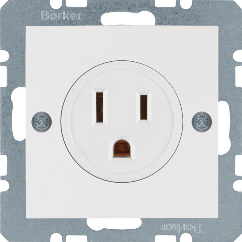Berker 41661909 Steckdose SK NEMA 5-15 R S.1/B.x pw