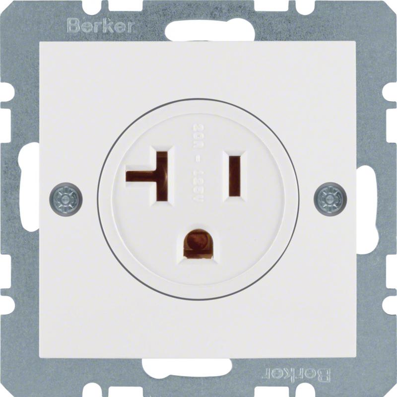 Berker 41681909 Steckdose SK NEMA 5-20 R S.1/B.3/B.7 pw