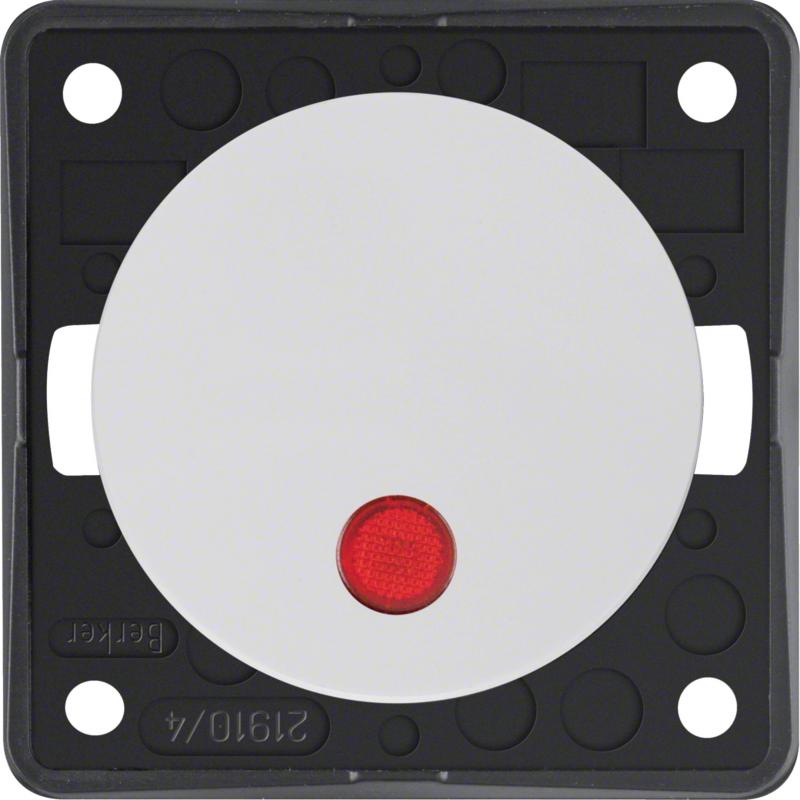 Berker 937622539 Kontr.-Aus. 2p, 12V, LED, Flow/Pure, pw
