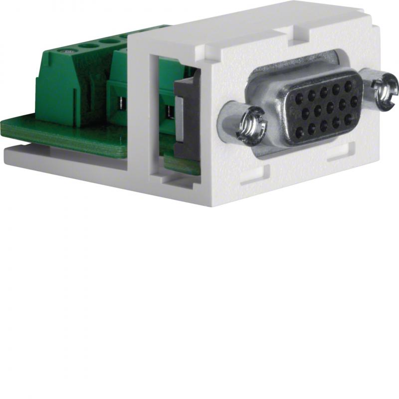 Berker 1994 VGA Modul Zubehör polarweiß/schwarz