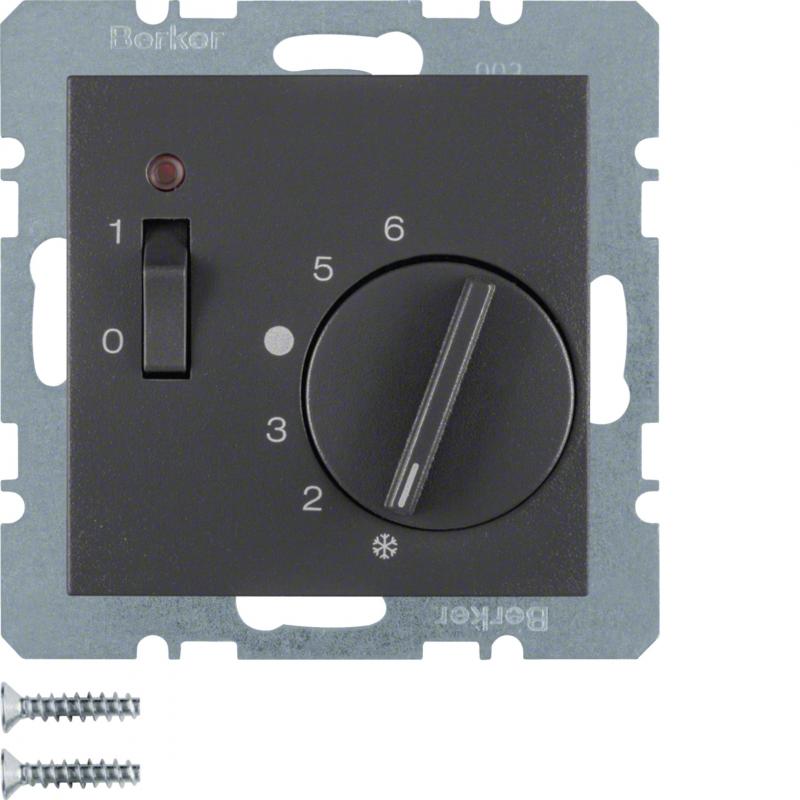 Berker 20311606 RTR 24V Ö m Z-St Wip-Sch u LED B.1 anth