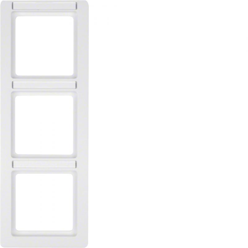 Berker 10136019 Rahmen 3fach senk mit Beschrift. Q1 pw