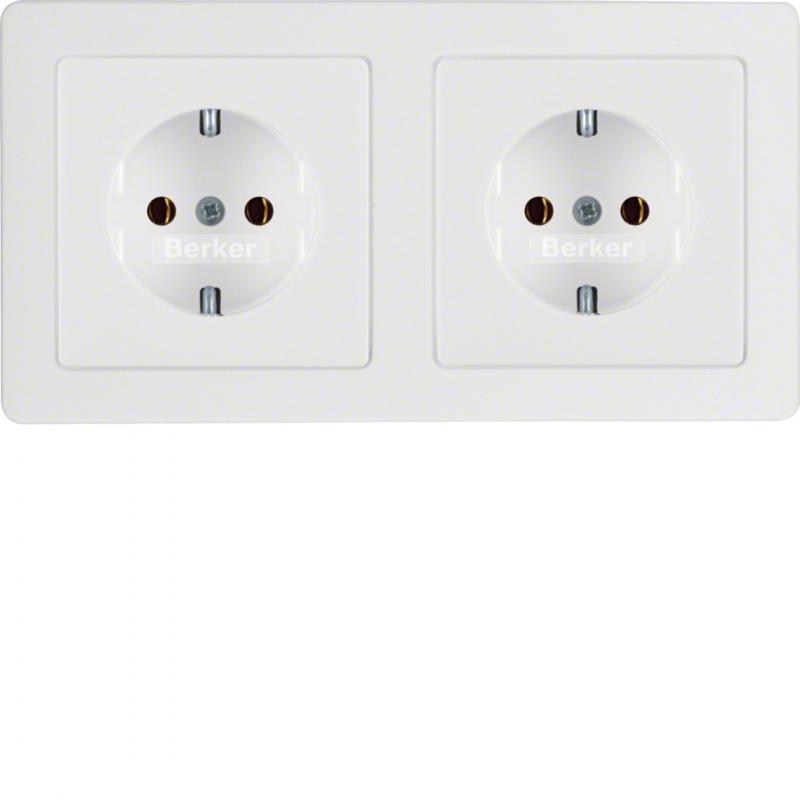 Berker 47206089 Steckdosen-Kom SCHUKO 2f m Ra Q.x pw
