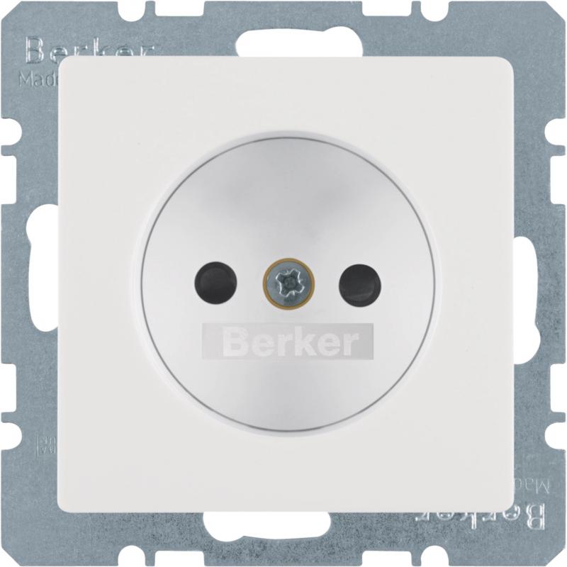 Berker 6167336089 Steckdose ohne SK m erh. BS Q.x pw