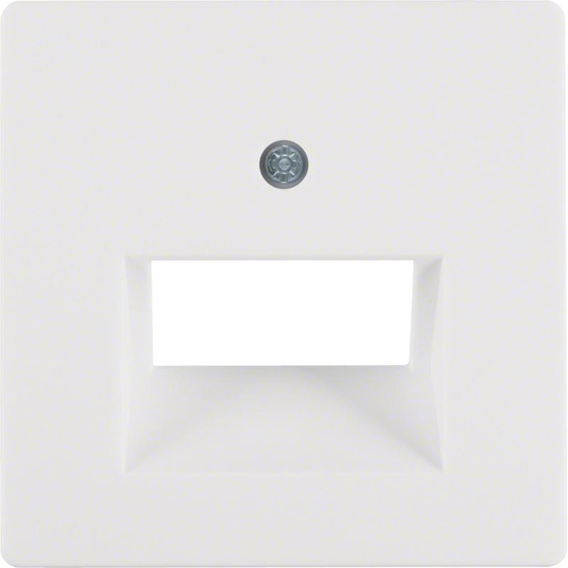 Berker 14096089 Zentralstück für UAE Steckdose 2-fach Serie Q.x polarweiß, samt