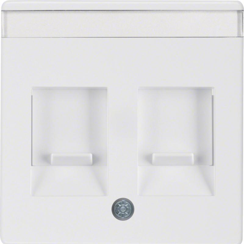Berker 11816089 Zentralstück m Staubs u BF Q.x polarweiß