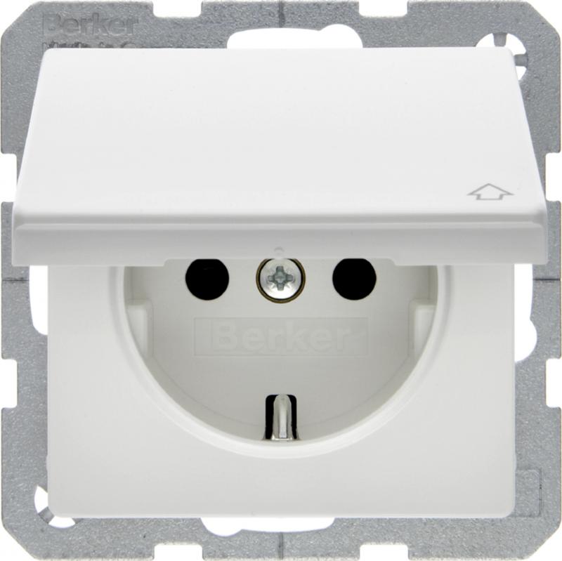 Berker 47516079 Steckdose SCHUKO m KD erh BS Q.x pw