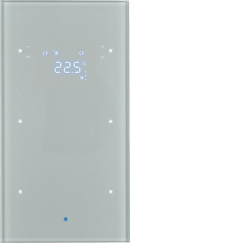Berker 75642034 Glas-Sensor 2f m Te.reg TS alu