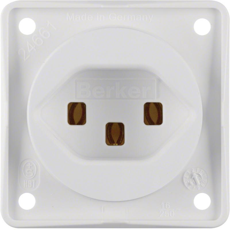 Berker 962592502 Steckdose mit SK CH Typ 23 ITG polarweiß