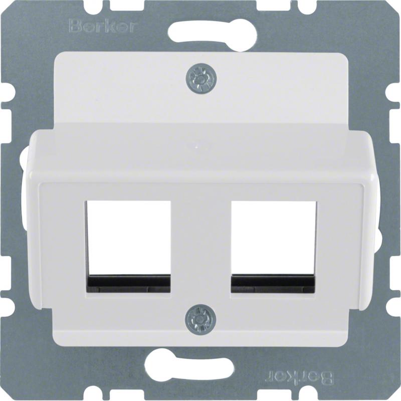 Berker 14641909 Zentralplatte f Krone Mod Jacks ZPS pw