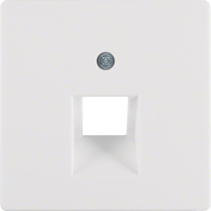 Berker 14076089 Zentralstück für UAE Steckdose Serie Q.x polarweiß, samt