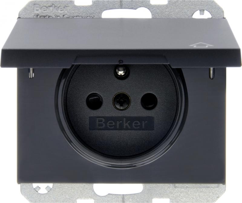 Berker 6768777106 Steckdose m SK-Stift KD erh. BS K.1 anth