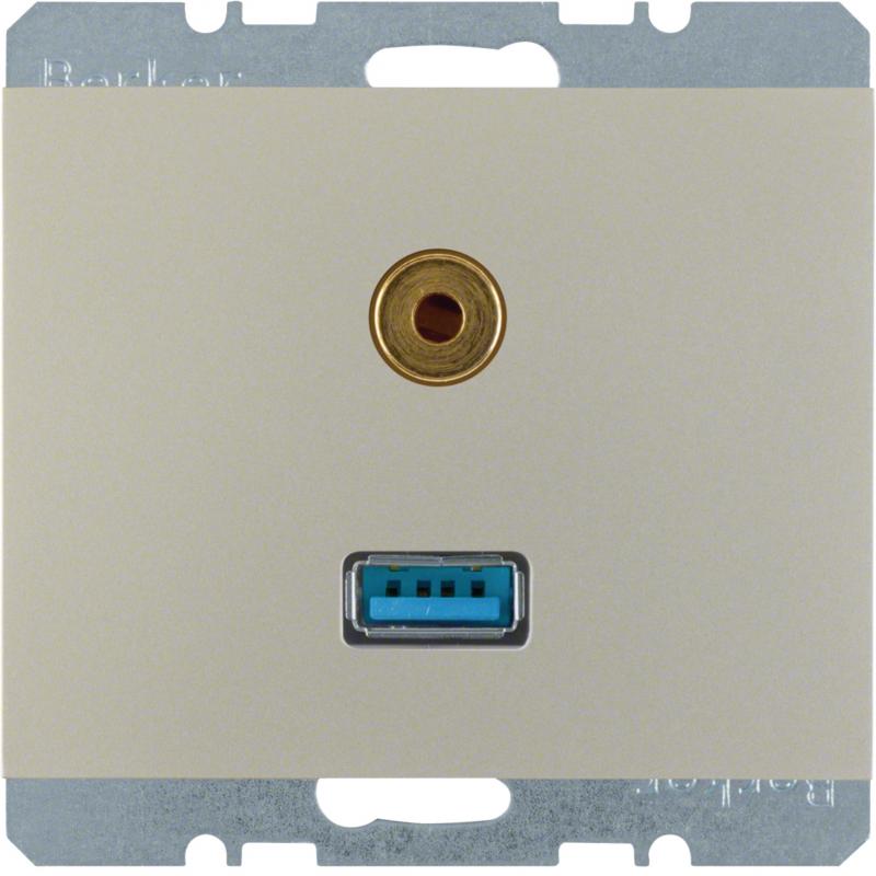 Berker 3315397004 USB/3,5 mm Audio Steckdose K.5 Es
