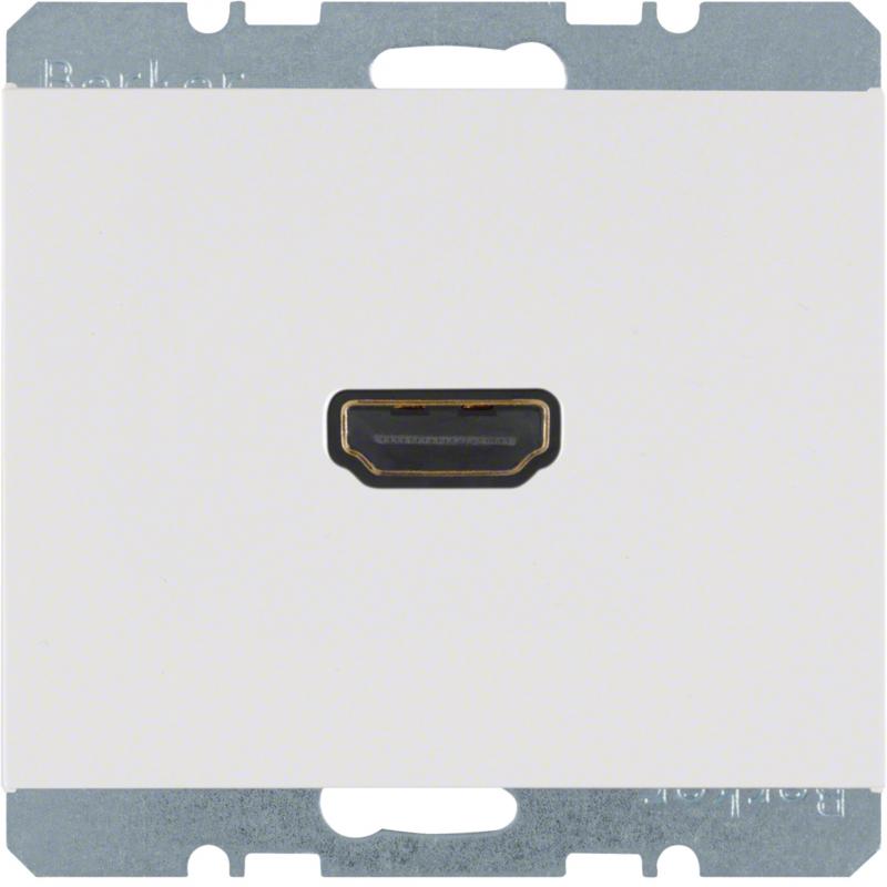 Berker 3315427009 HDMI Steckdose K.1 polarweiß glänzend