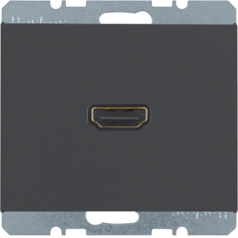 Berker 3315427006 HDMI Steckdose K.1 anthrazit matt