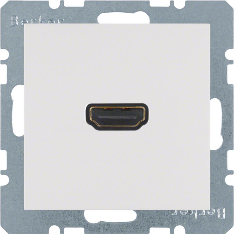 Berker 3315431909 HDMI Steckdose m 90° Stcka. S.1/B3/B7 pw