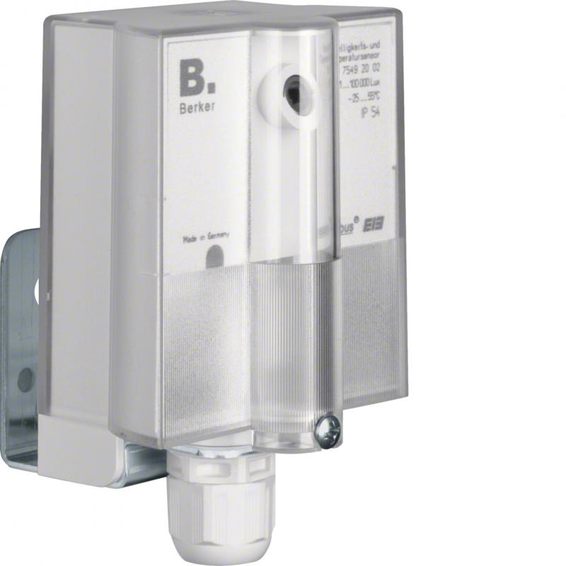 Berker 75492002 Helligkeits- und Temperatursensor AP KNX