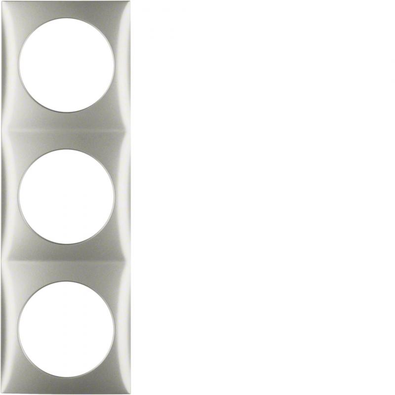 Berker 918192524 Rahmen 3f Integro Flow edelstahl lack