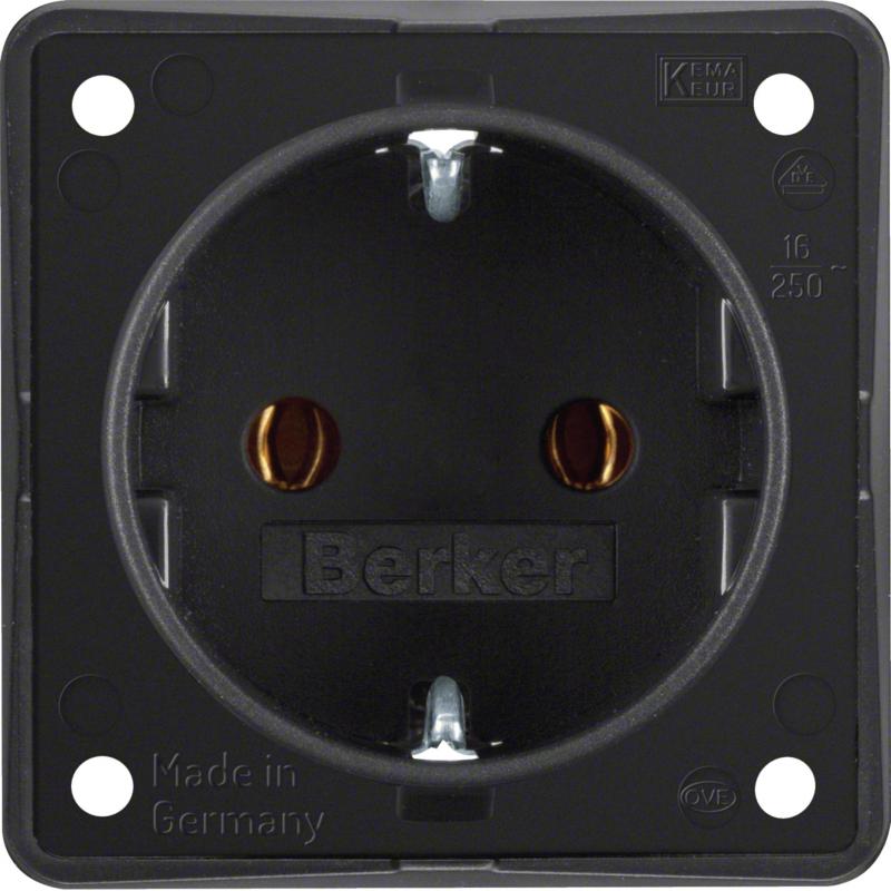 Berker 947782503 Steckdose SCHUKO Integro Einsätze sw