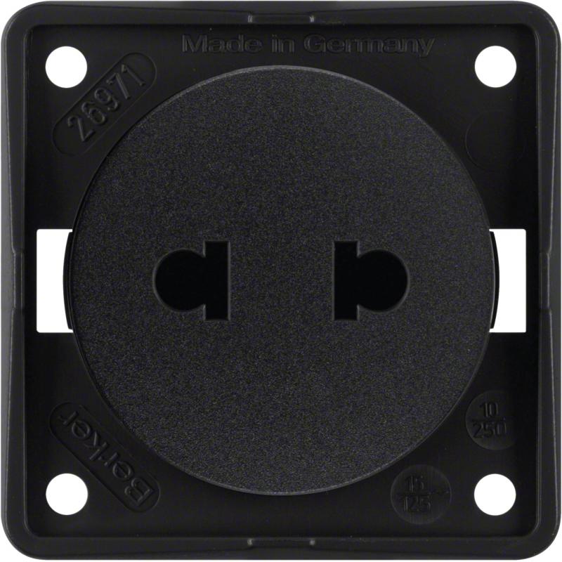 Berker 962572503 Steckdose ohne SK Euro-US Stand ITG sw