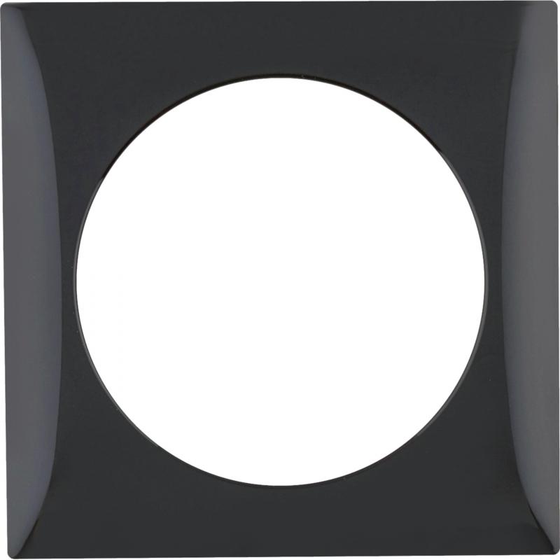 Berker 918272510 Rahmen 1fach Integro Flow schwarz glänz