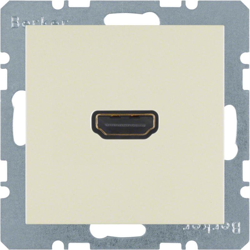 Berker 3315428982 HDMI Steckdose S.1 weiß glänzend