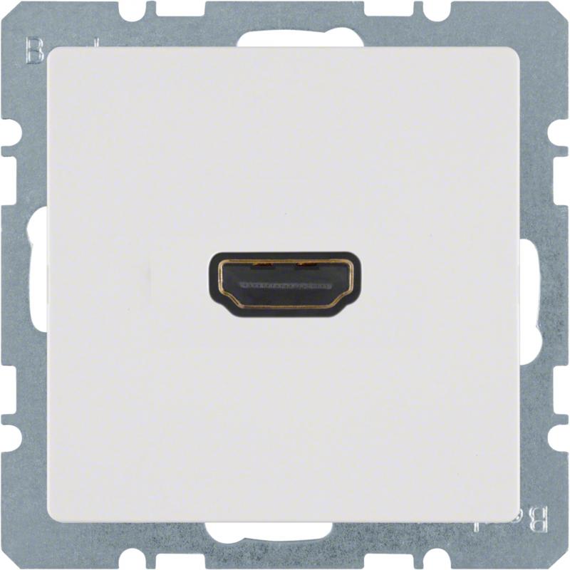Berker 3315426089 HDMI Steckdose Q.x polarweiß samt