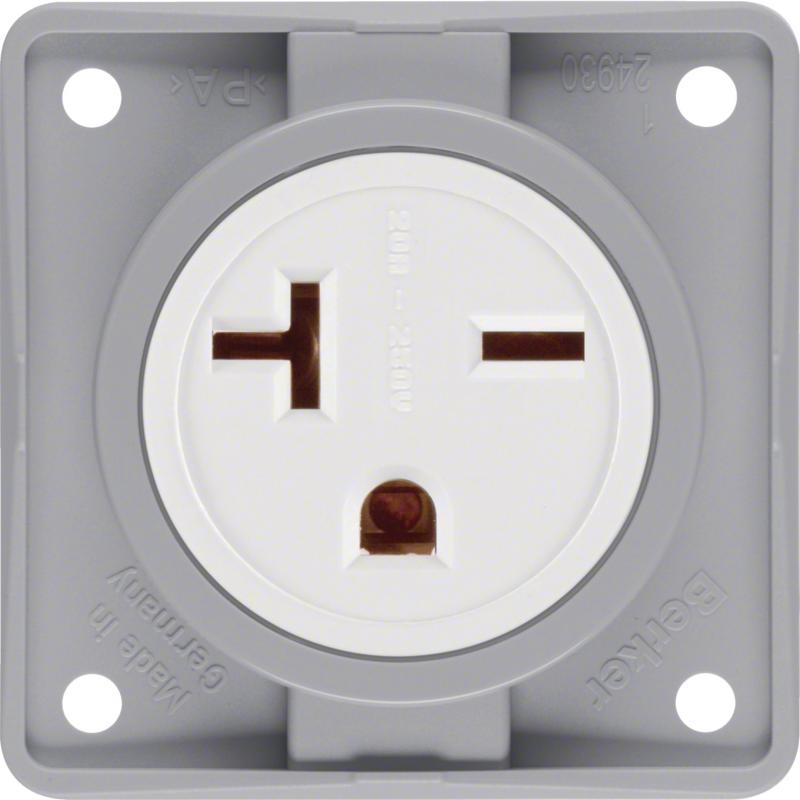 Berker 862542507 Steckdose m SK USA/CAN NEMA 6-20R ITG gr