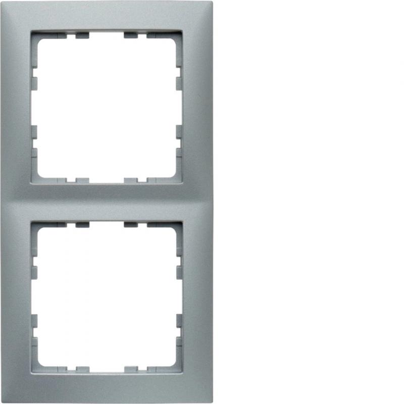Berker 10129939 Rahmen 2-fach, Serie S.1, alu matt