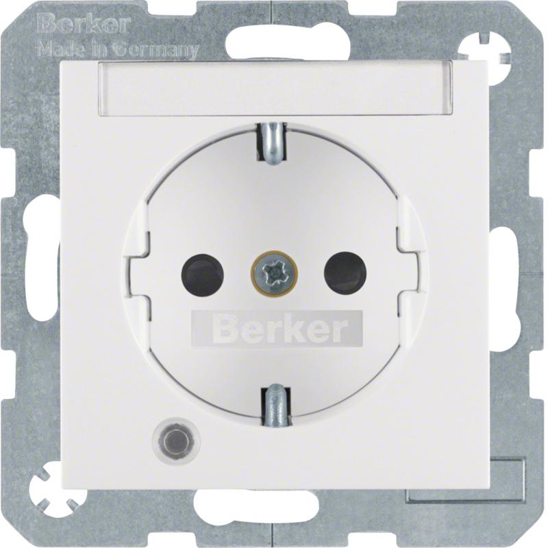 Berker 41108989 Steckd. SCHUKO LED BSF erh BS S.1/B.x pw