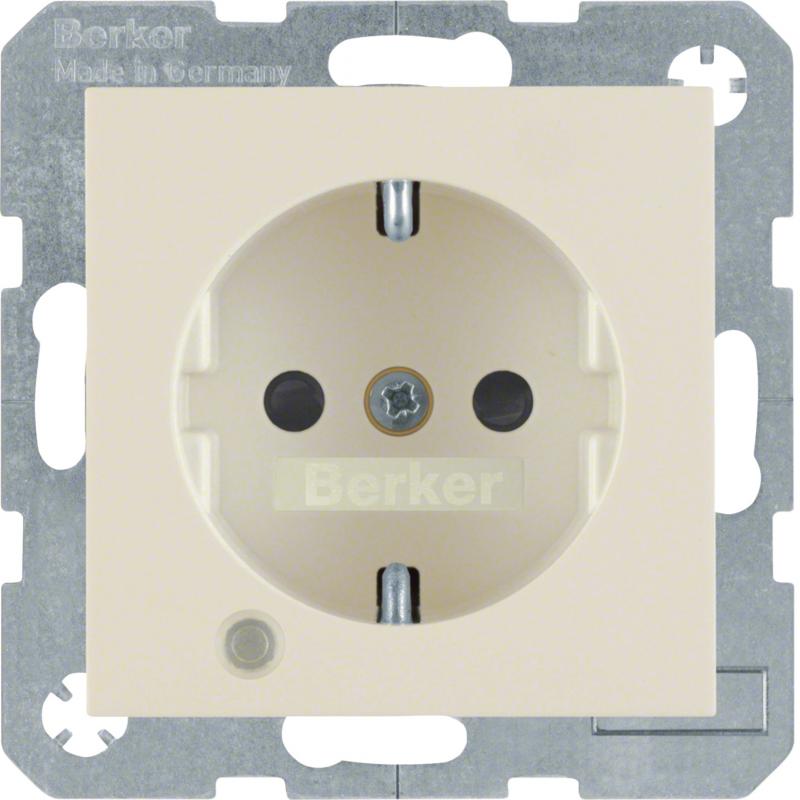 Berker 41108982 Steckd. SCHUKO LED BSF erh BS S.1/B.x wß