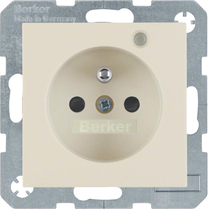 Berker 6765098982 Steckd. m SK-Stift LED erh. BS S.1/B.x w