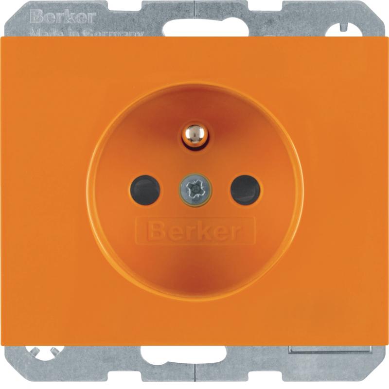 Berker 6765097014 Steckdose m SK-Stift LED erh. BS K.1 ora