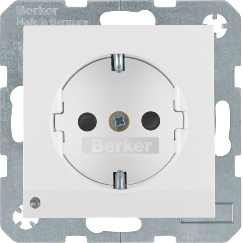Berker 41098989 UP Steckdose 1-fach mit LED-Orientierungslicht S.1/B.3/B.7 polar