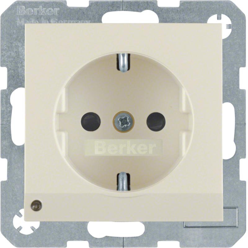 Berker 41098982 Steckdose SCHUKO m LED-OL S.1/B.x weiß