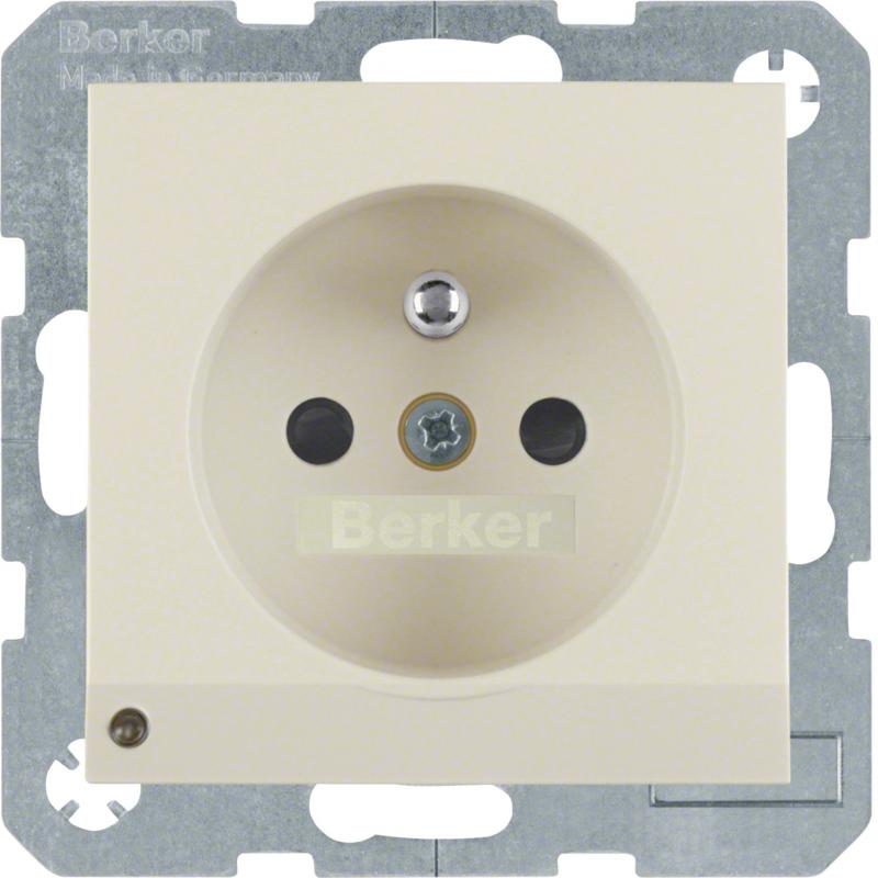 Berker 6765108982 Steckdose m SK-Stift LED S.1/B.x weiß