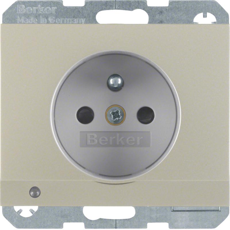 Berker 6765107004 Steckdose m Schutzko.-Stift u LED K.5 Es