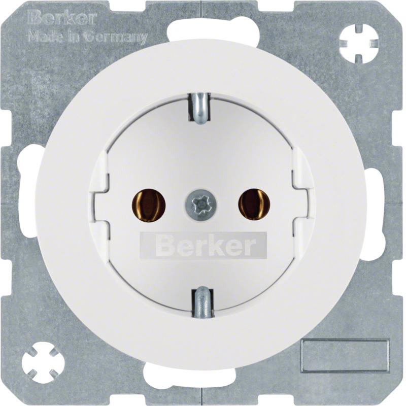 Berker 41432089 Steckdose SCHUKO R.1/R.3 polarweiß glän