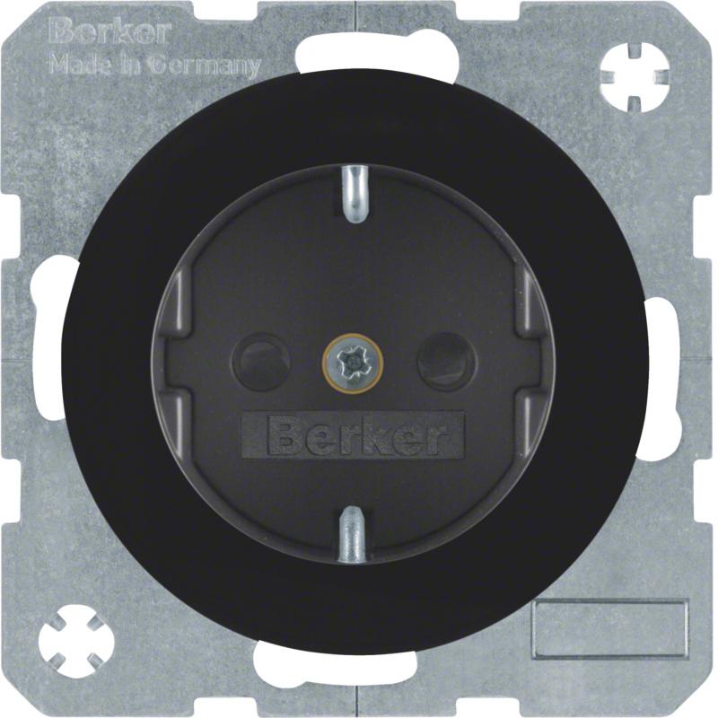 Berker 47232045 Steckdose SCHUKO erh BS R.1/R.3 sw