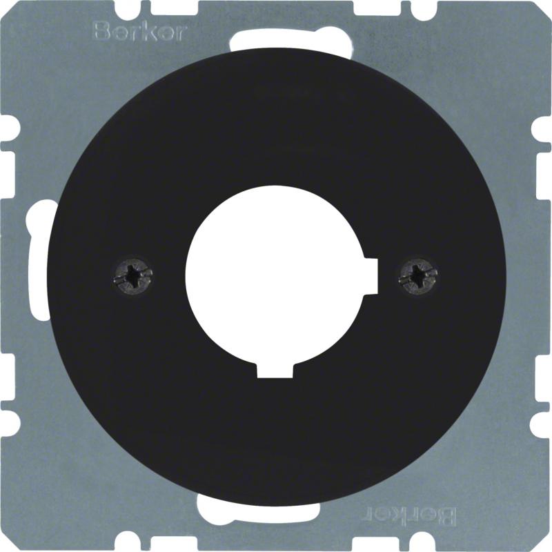 Berker 14322045 Zentralstück f BG Ø 22,5 mm schwarz glä